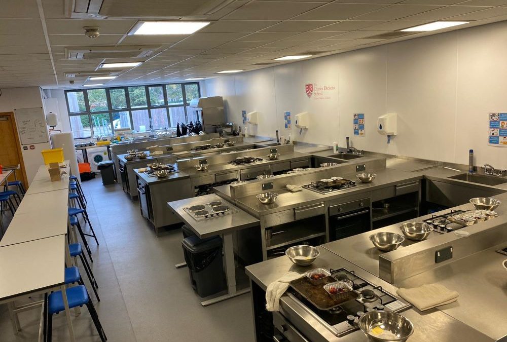 School Kitchen Supplier:  Charles Dickens School, Broadstairs