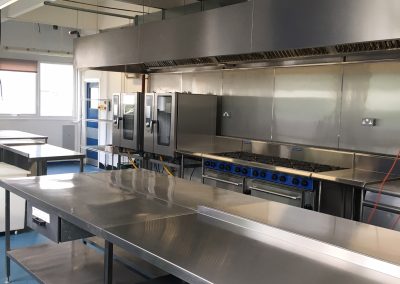 School Kitchen Build Maidstone Girls Grammar School, Kent. Stainless Steel