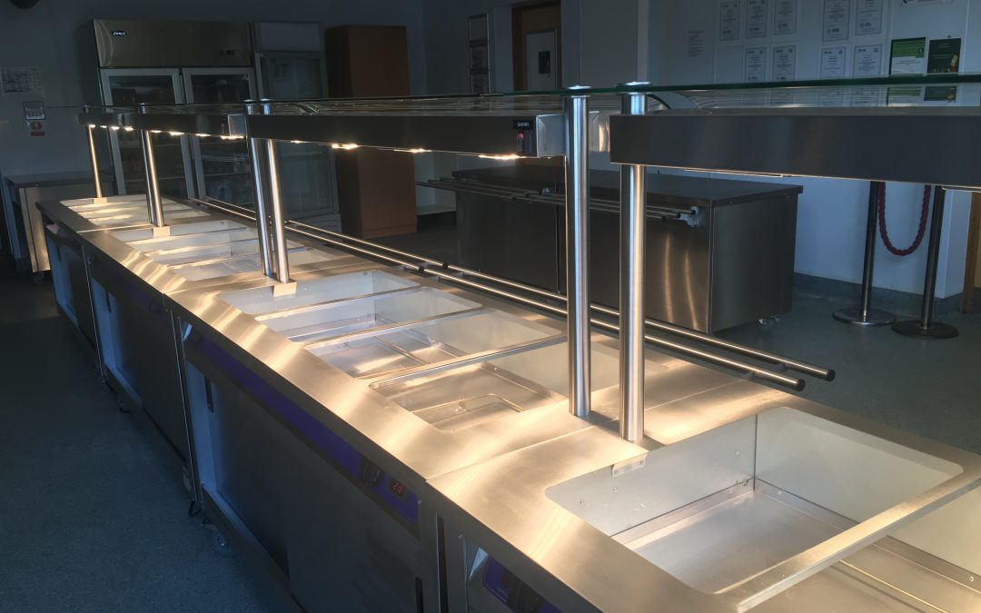 School Cafeteria Counter Installation:  The Langton, Canterbury