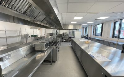 College Kitchen Installation  Folkestone College, Kent