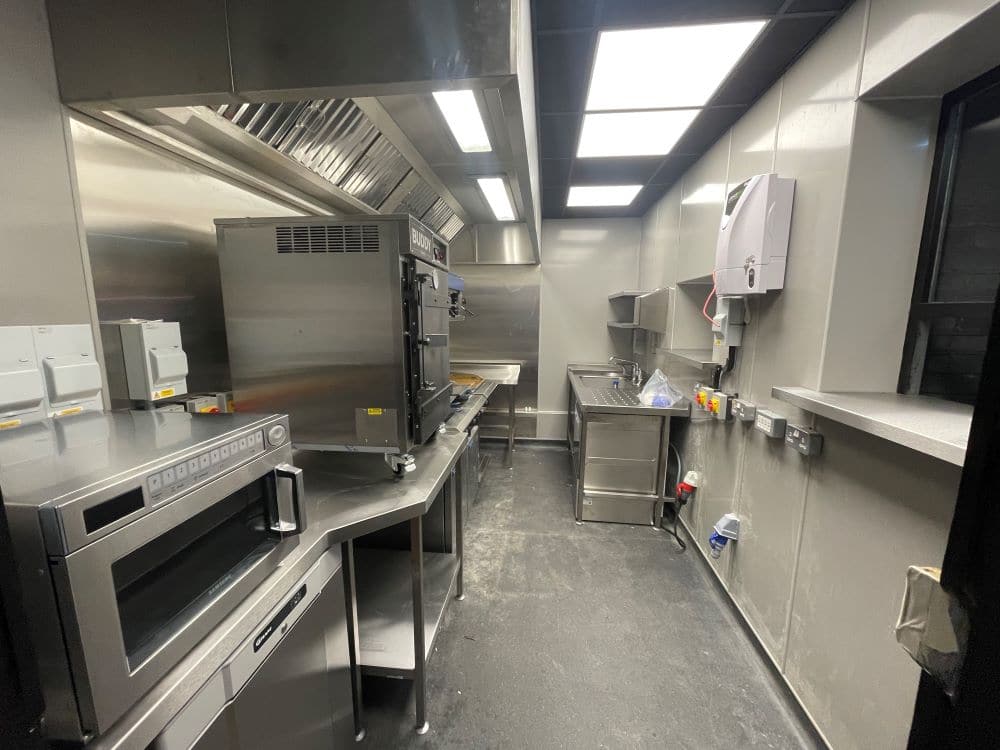 Kitchen equipment installation at Balance Bar, New Romney