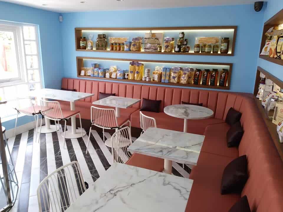 Bottega Montalbano, Tenterden — finished deli dining room