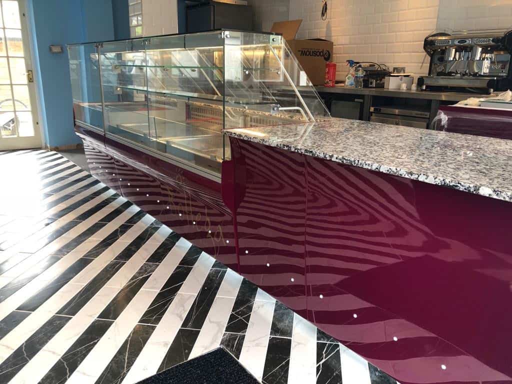 Bottega Montalbano, Tenterden — gelato display counter