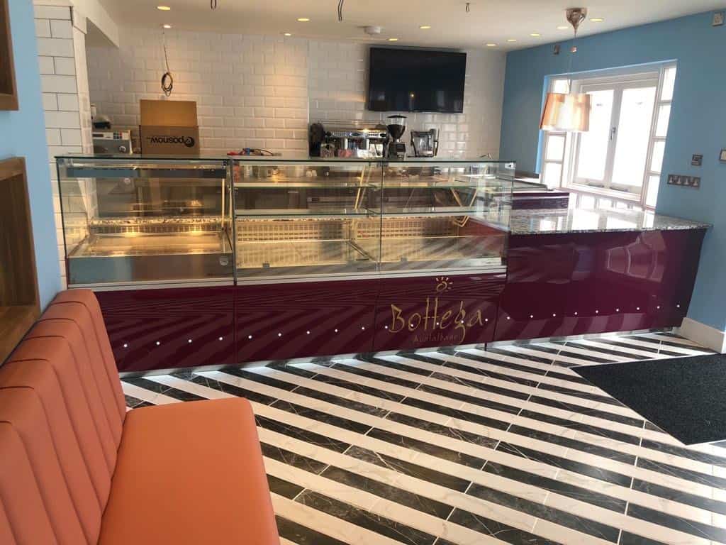 Bottega Montalbano, Tenterden — Jordao patisserie display counter