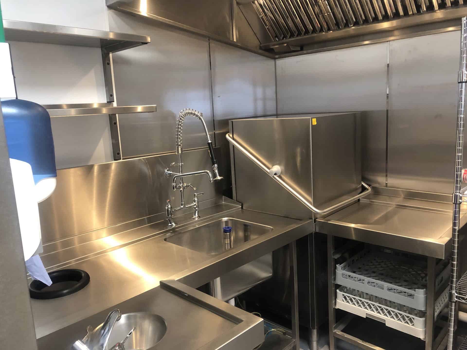 The Buoy and Oyster, Margate — prep sinks and shelving