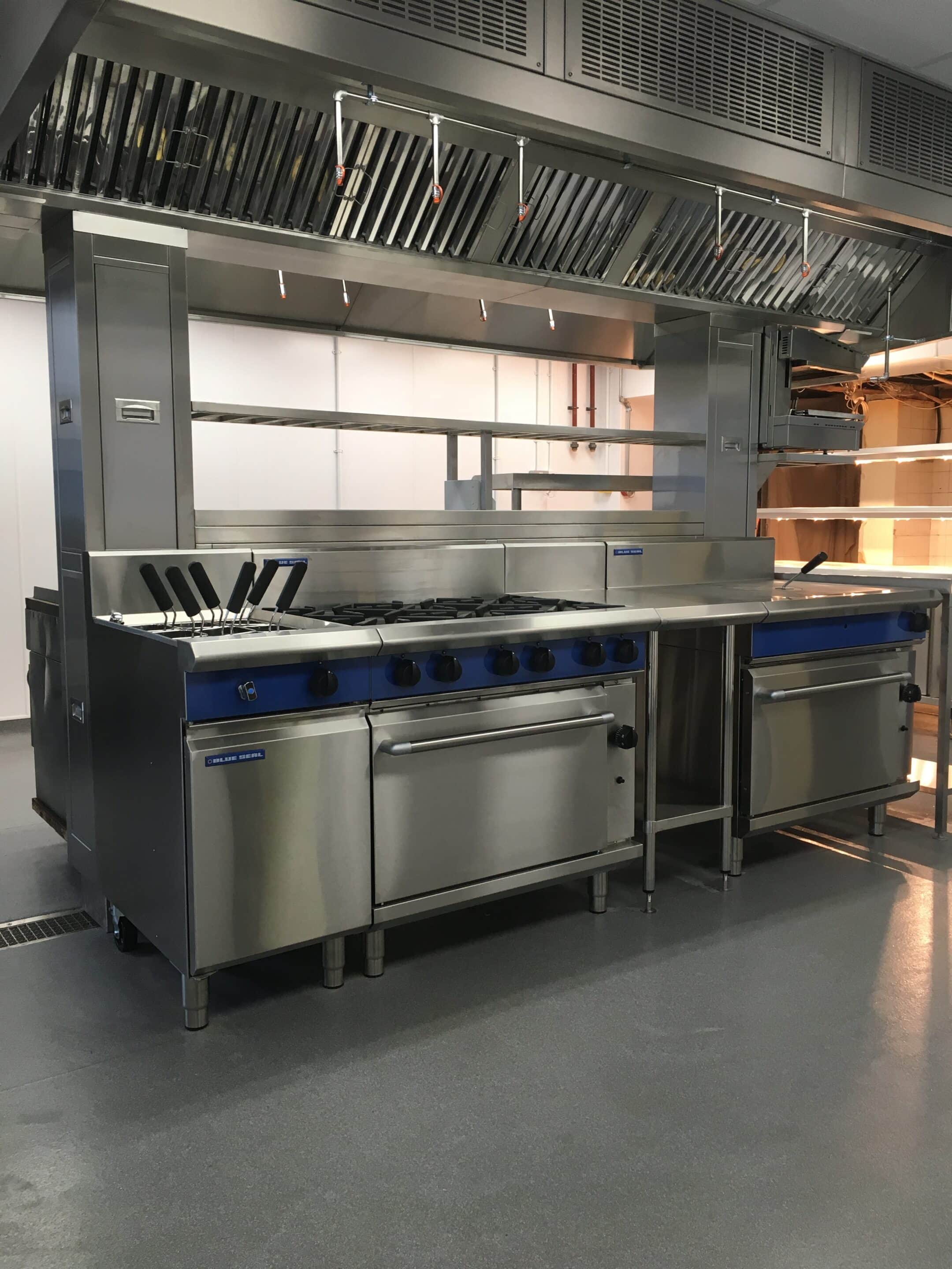 Blue Seal cookline on the island suite at The Burlington Hotel
