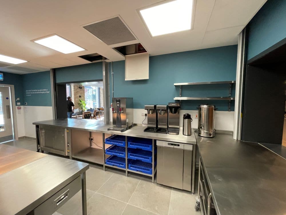 Café servery at community centre, Northfleet