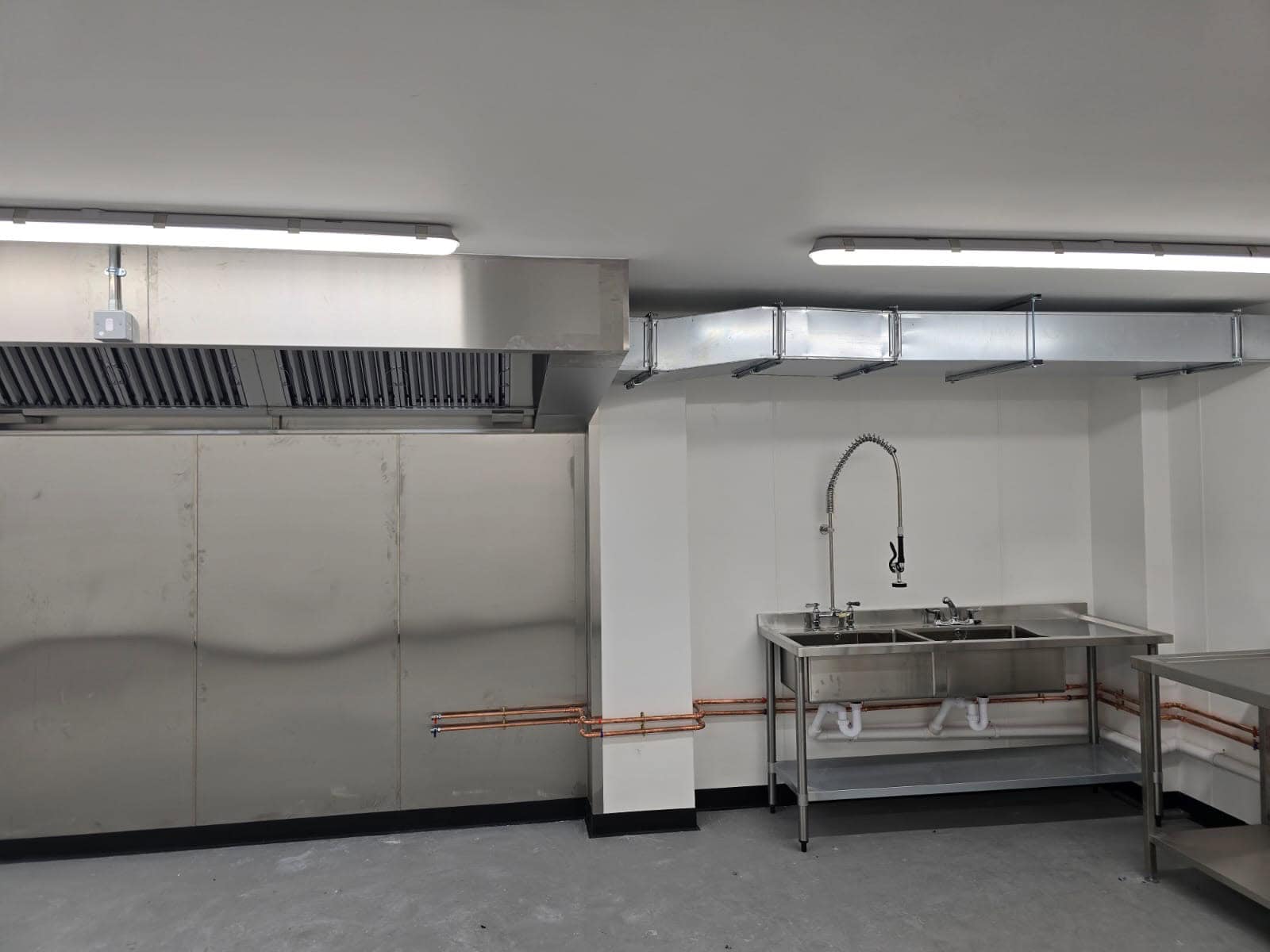 Condimaniac Chatham — extraction canopy and prep sinks