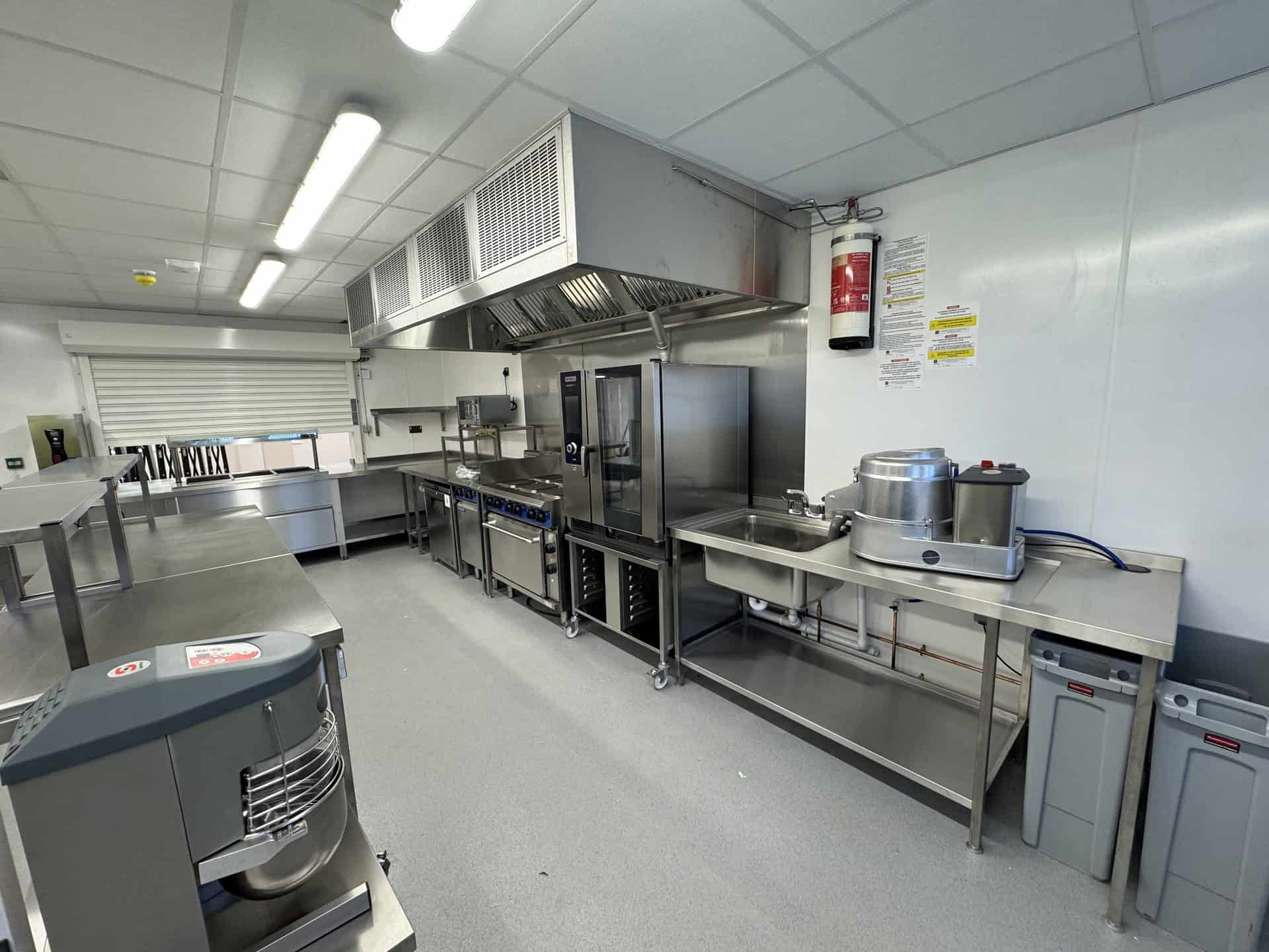 Metcalfe mixer and food prep area at Connors House, Canterbury