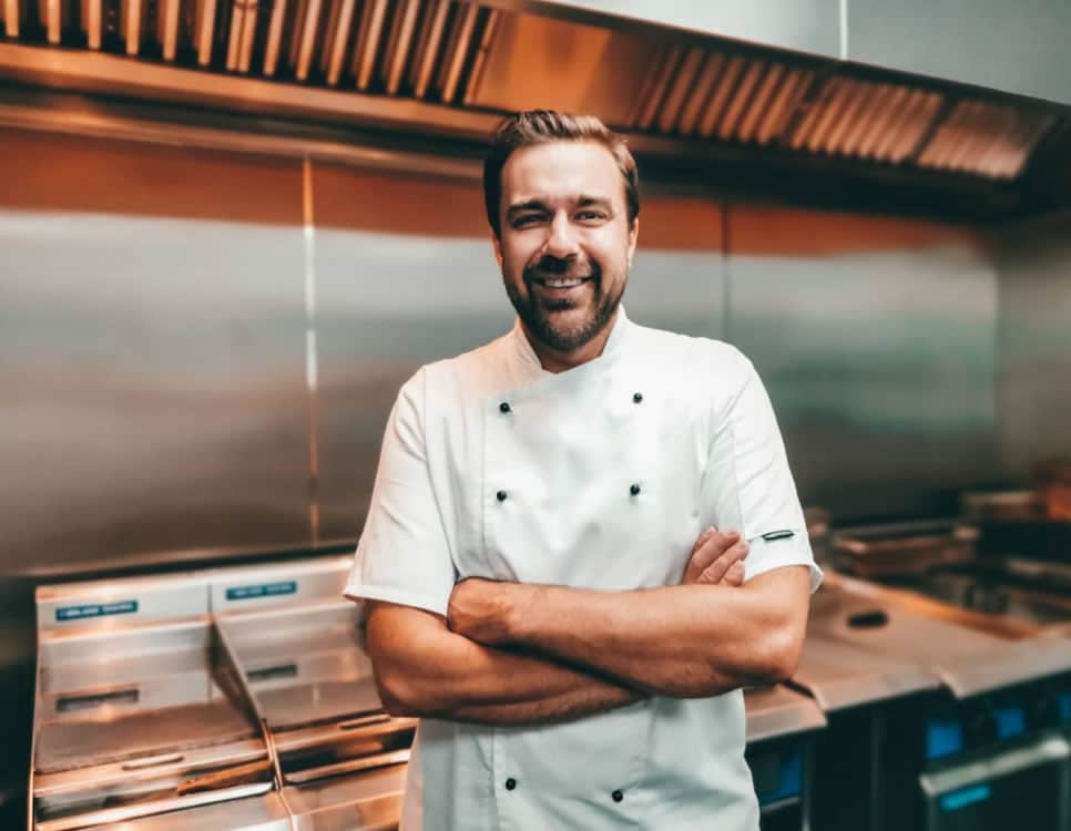 Chef proprietor Mark at Dalby Café, Cliftonville, Margate