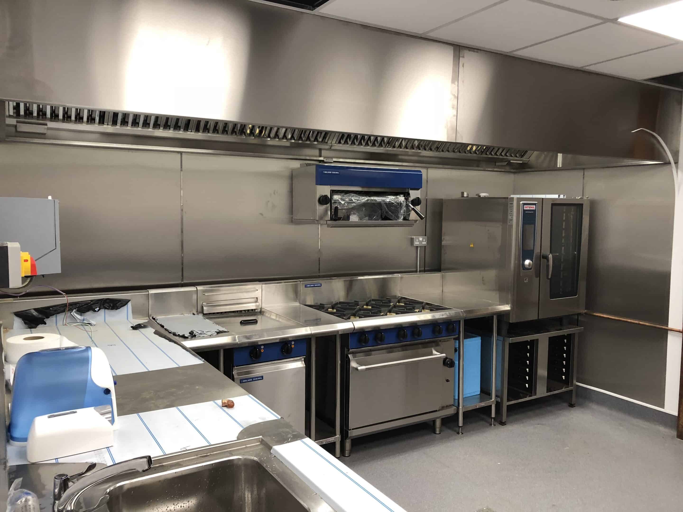 Cooking line installation at Deal Pier Kitchen, Deal