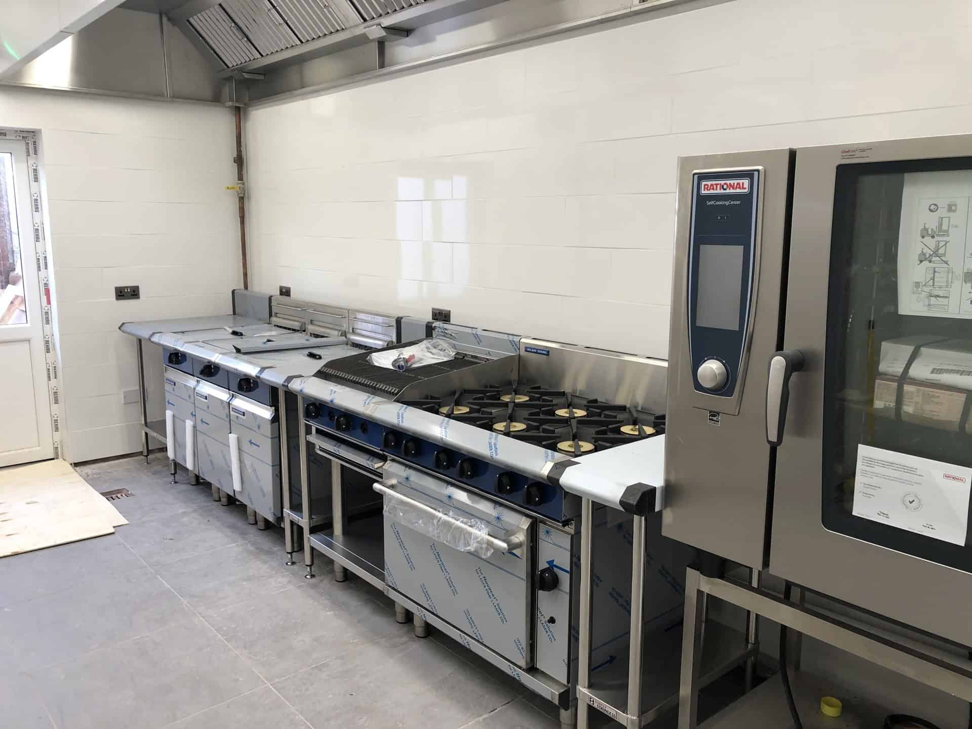 East Cliff Pavilion, Folkestone — cooking suite and combi oven