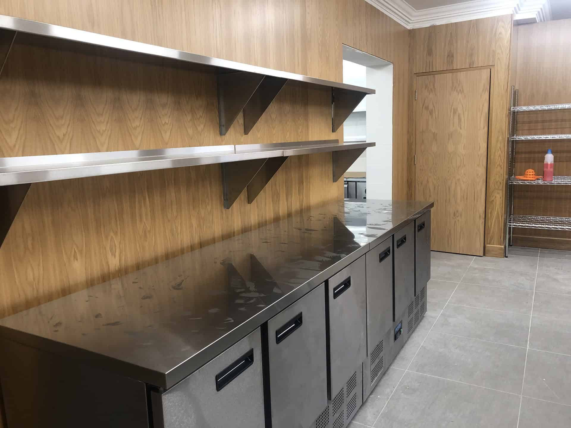 East Cliff Pavilion, Folkestone — refrigerated counter and shelving