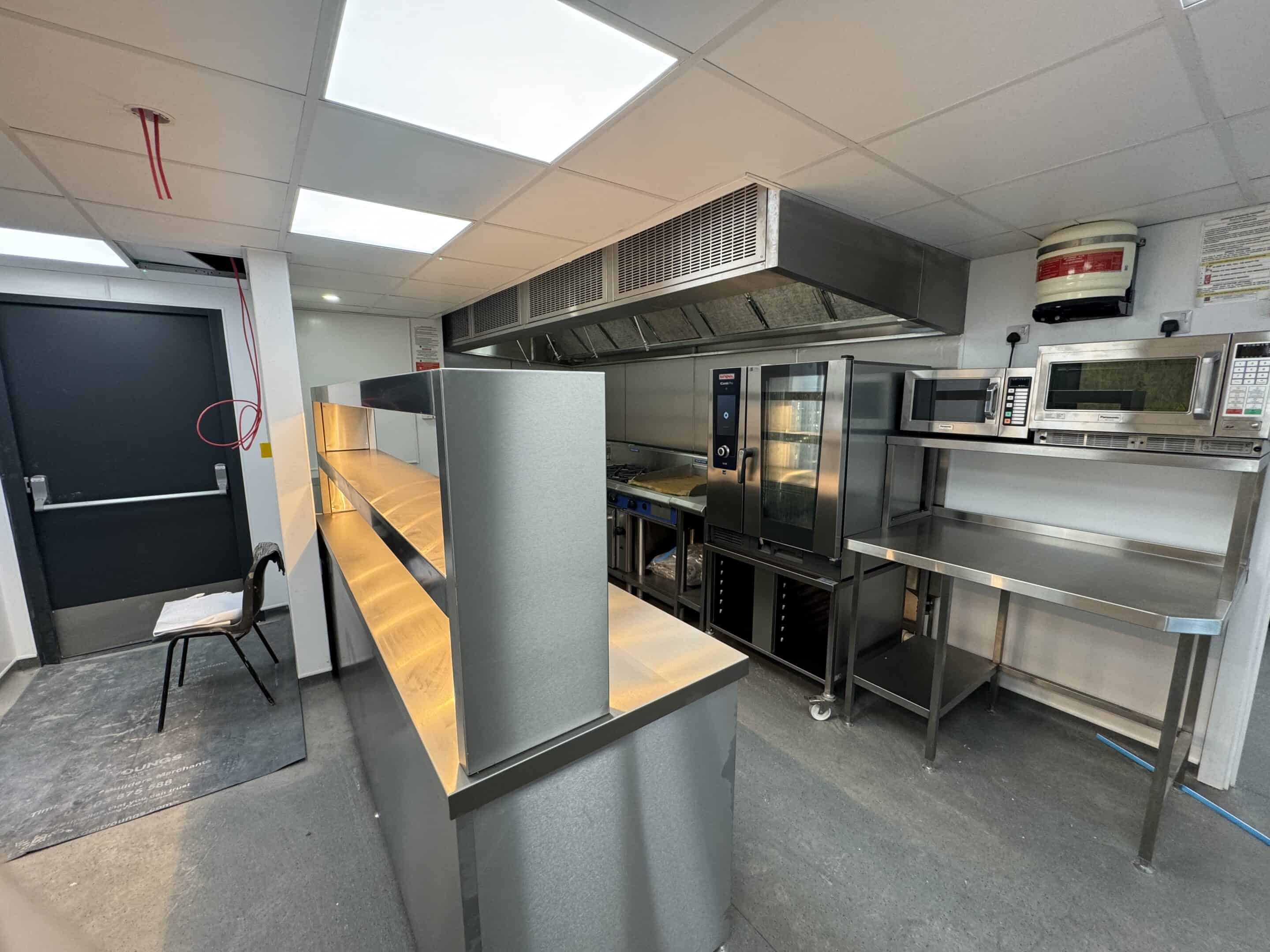 The Roadhouse Diner, Sandwich — kitchen pass view