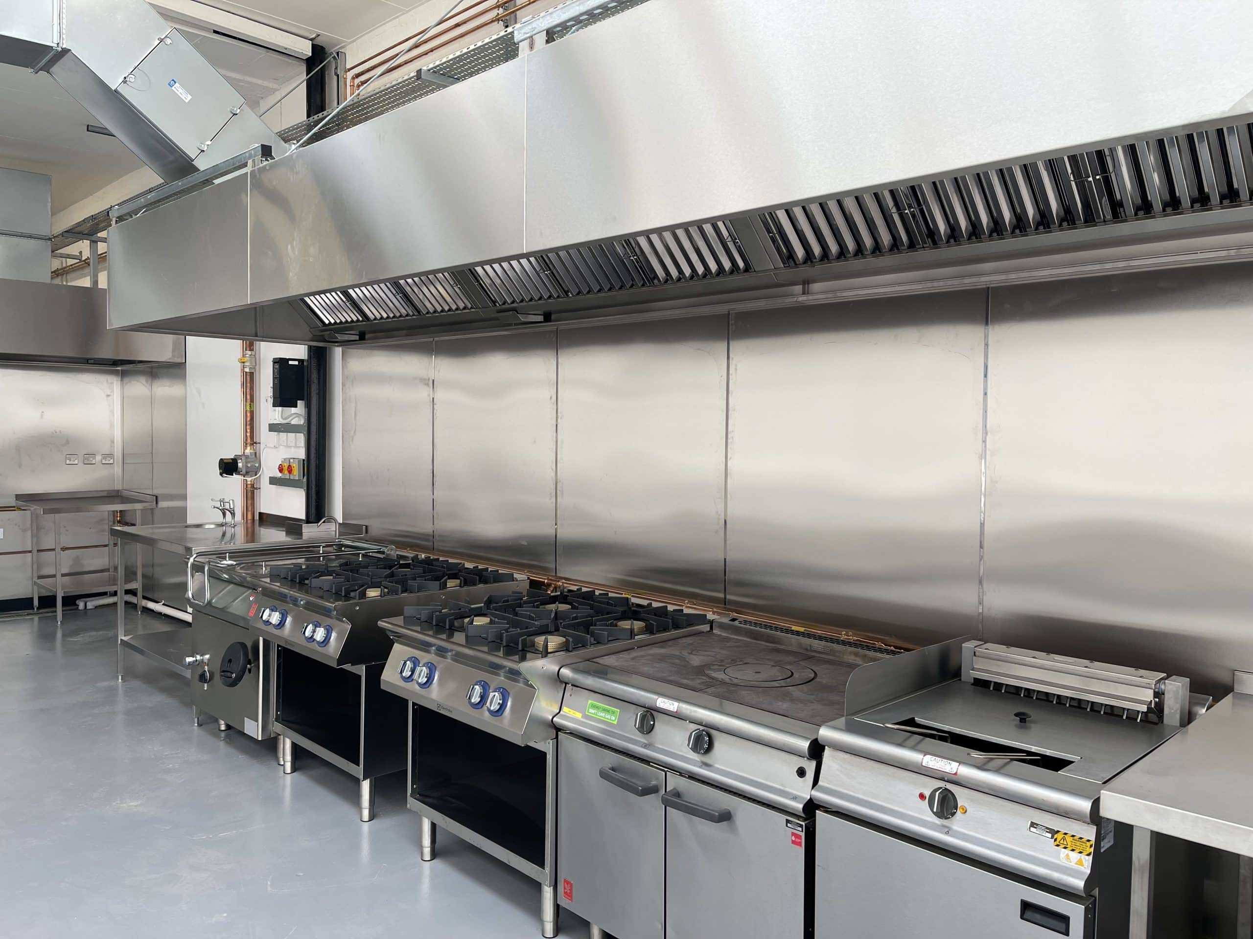 Cooking suite at Finish and Feast central production unit, Croydon