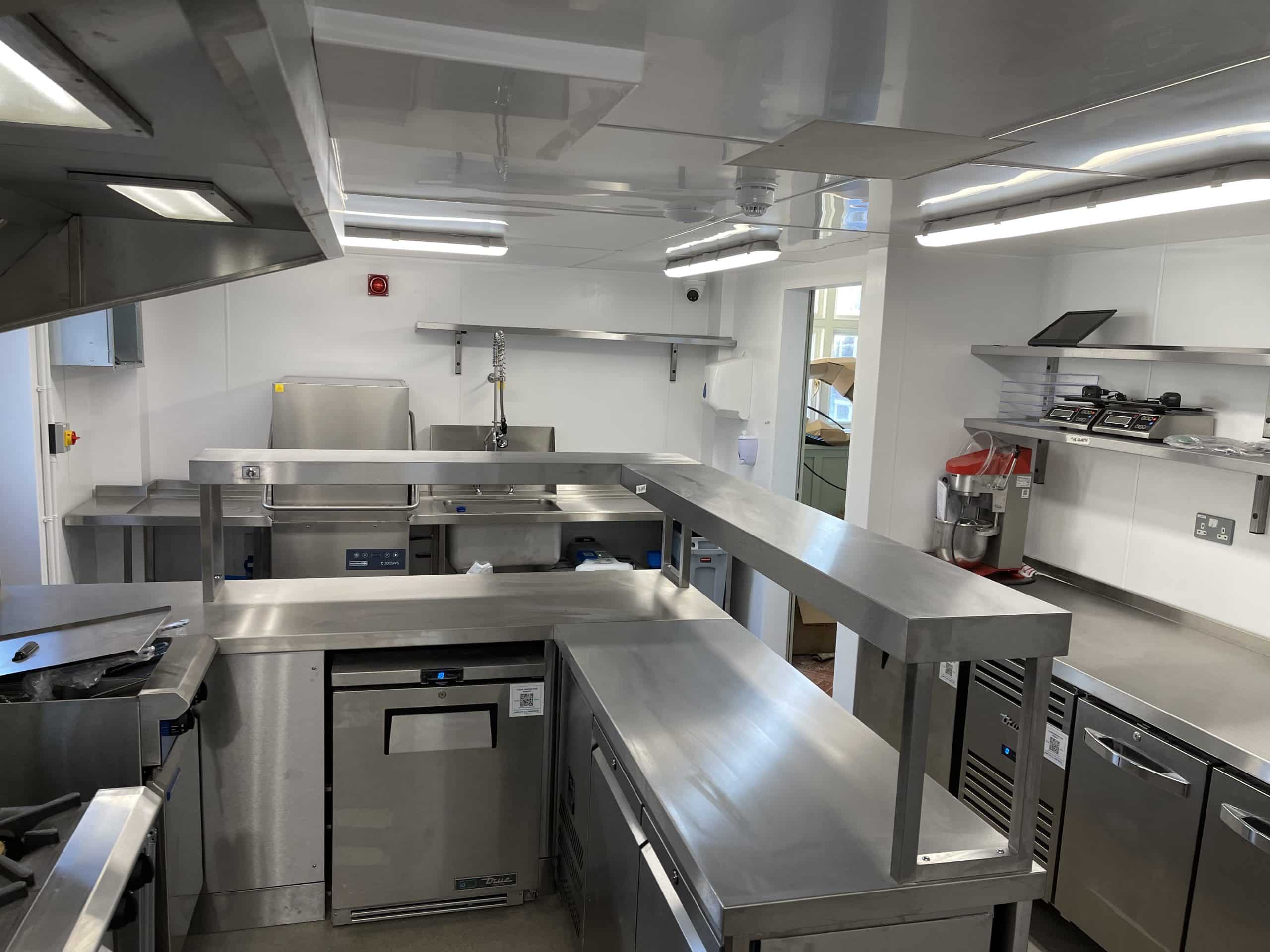 Commercial kitchen at Fort Road Hotel, Margate