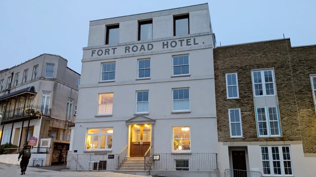 Fort Road Hotel exterior, Margate seafront