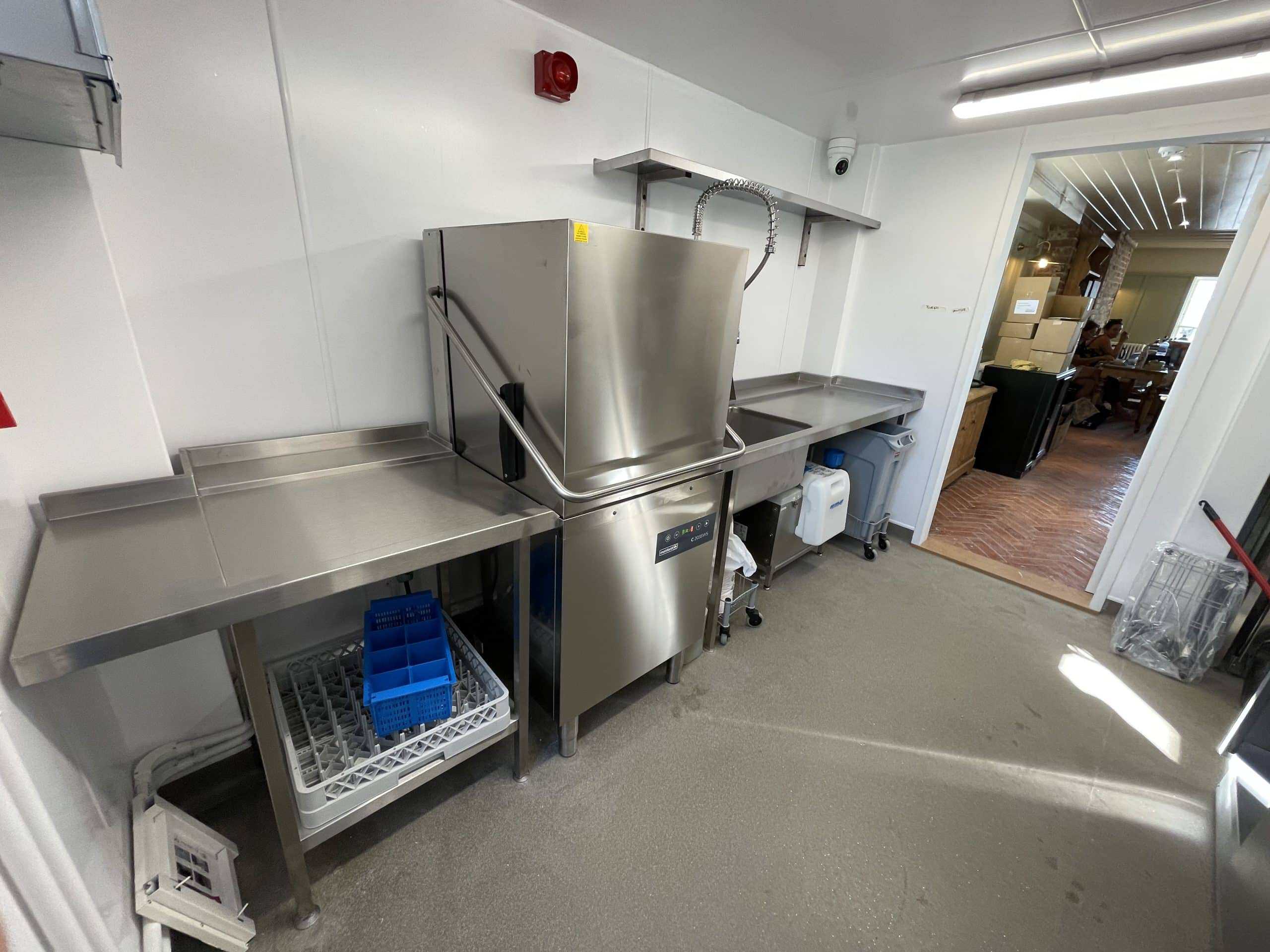 Pass-through dishwasher at Fort Road Hotel, Margate