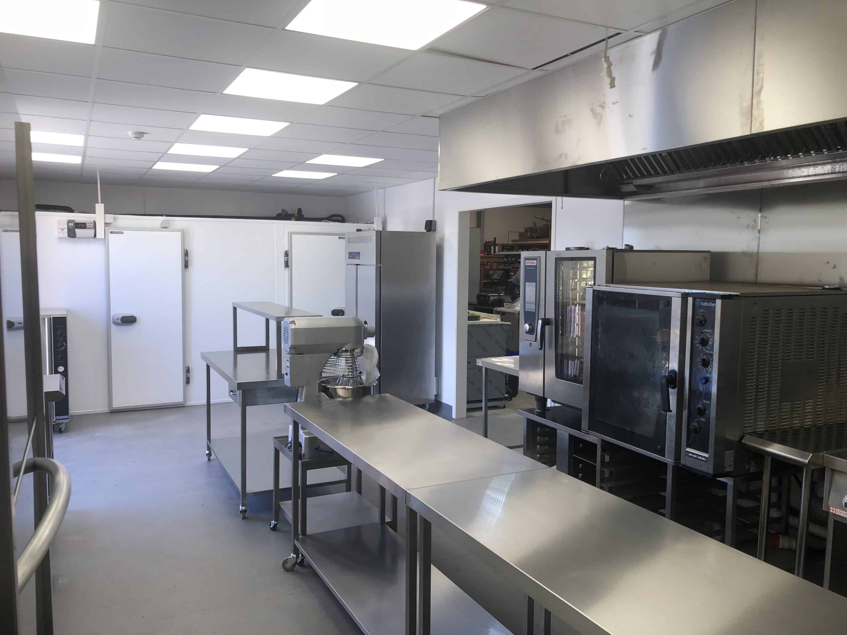 Rational Turbofan combi ovens at Gibson's Farm Shop bakery kitchen