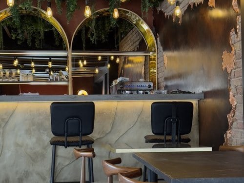 Bar seating area at Gusto Giusto, Tankerton