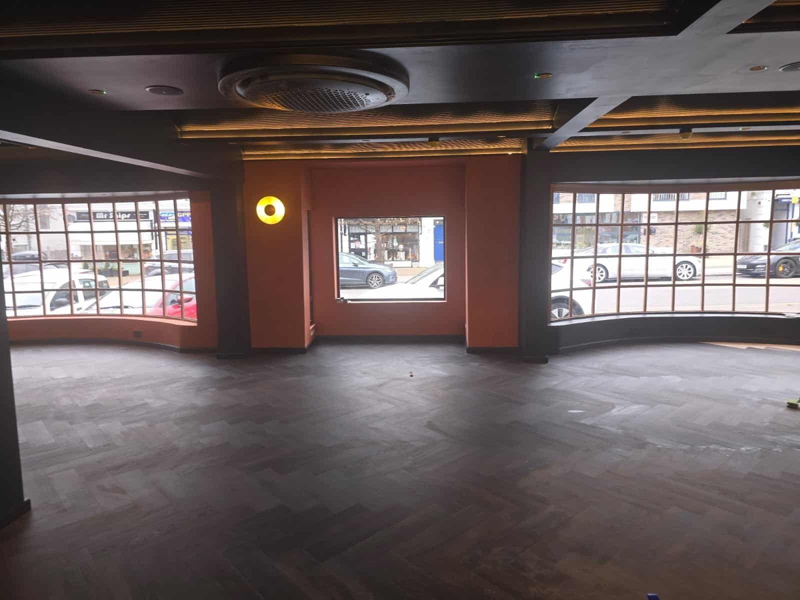 The unit interior before works began at Gusto Giusto, Tankerton