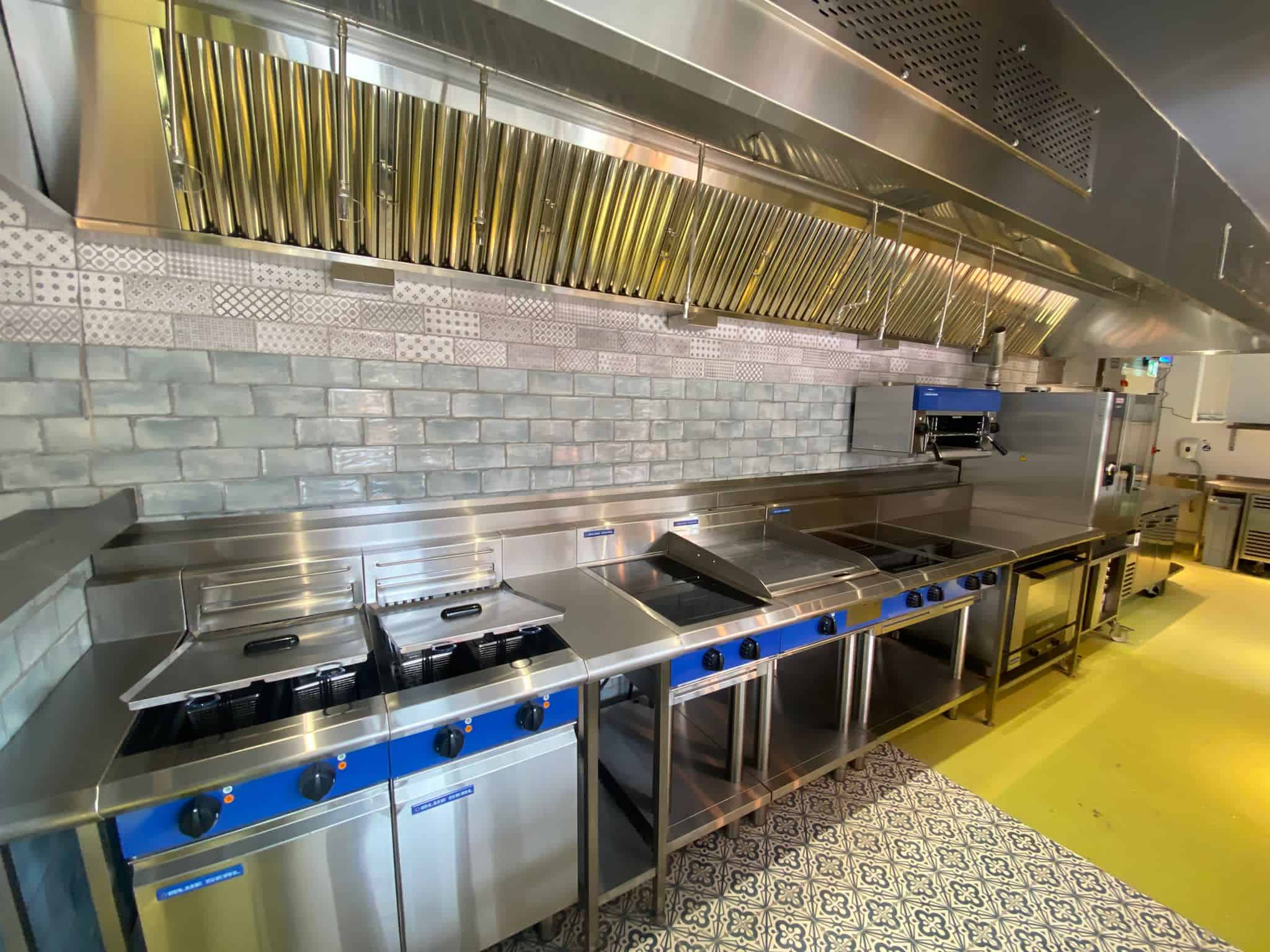 Blue Seal fryers on the cooking line at The Kings Arms, Elham