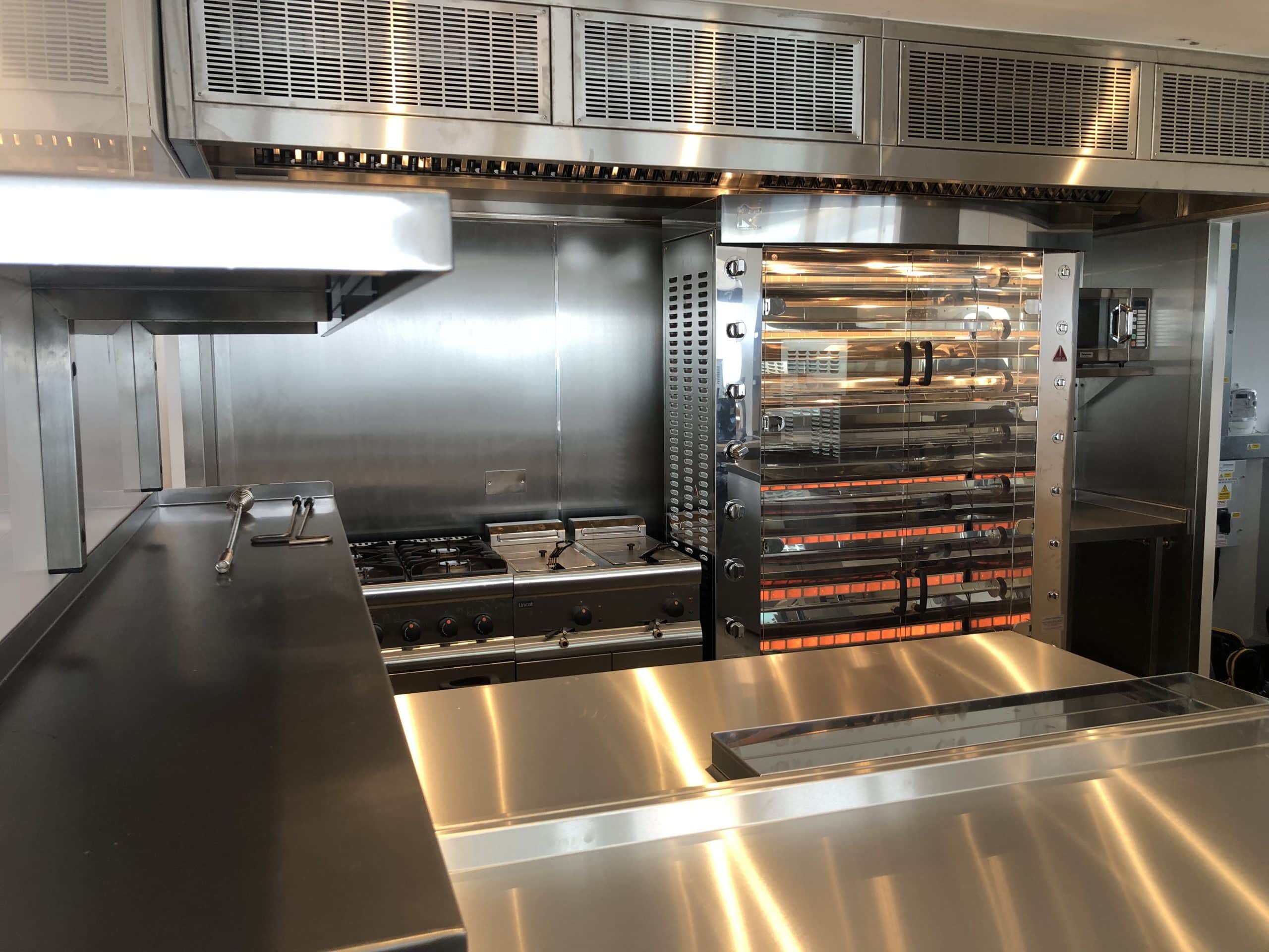 Rotisol gas spit rotisserie oven at Le Coq, Folkestone