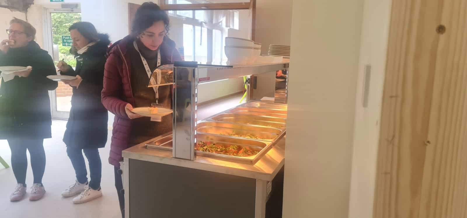 Servery counter in use at London House School of English