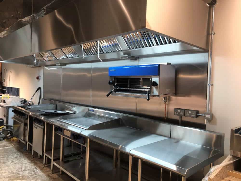 Blue Seal cookline and salamander at Macknade Fine Foods, Ashford