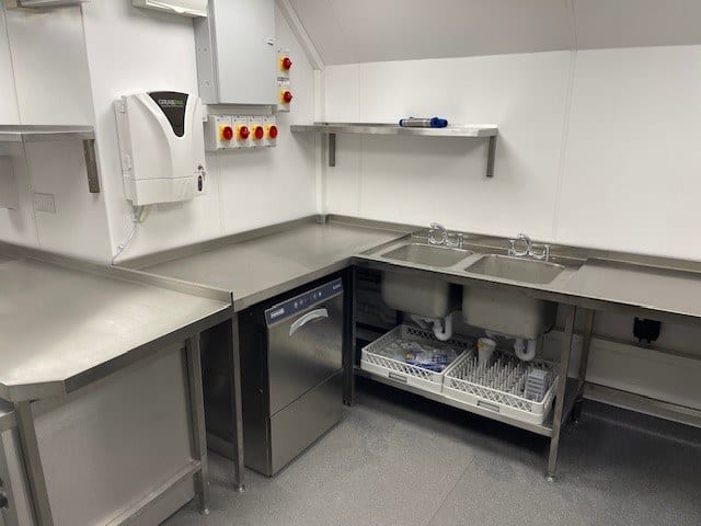 Prep sink area at Marden Village Club