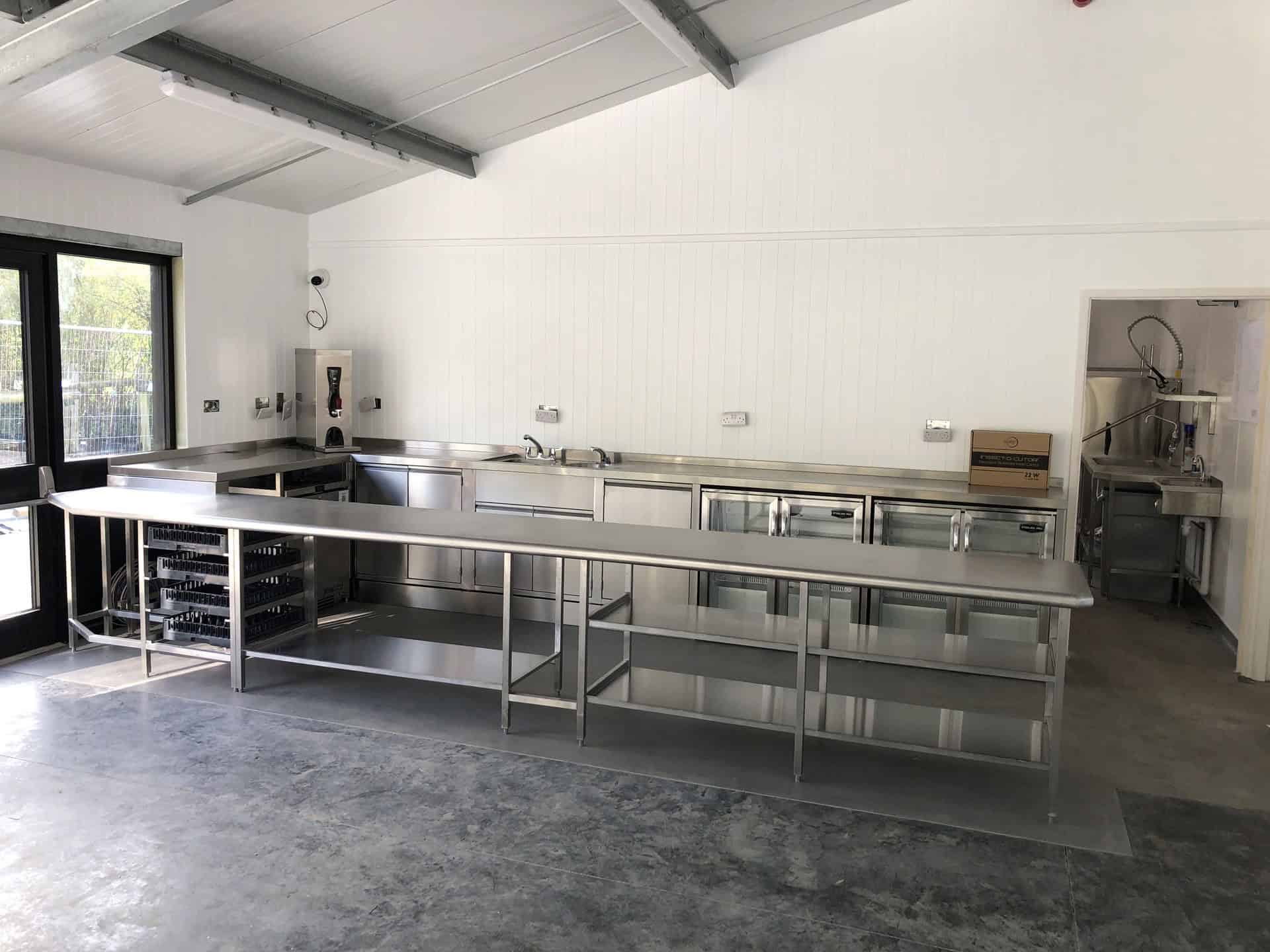 Meadow Grange Garden Centre restaurant kitchen, Whitstable