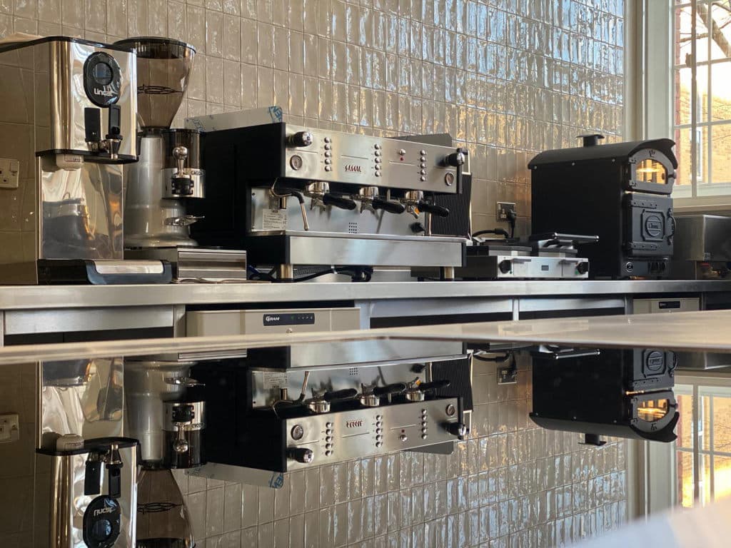 Gaggia espresso machine at Plumstead Library café, London