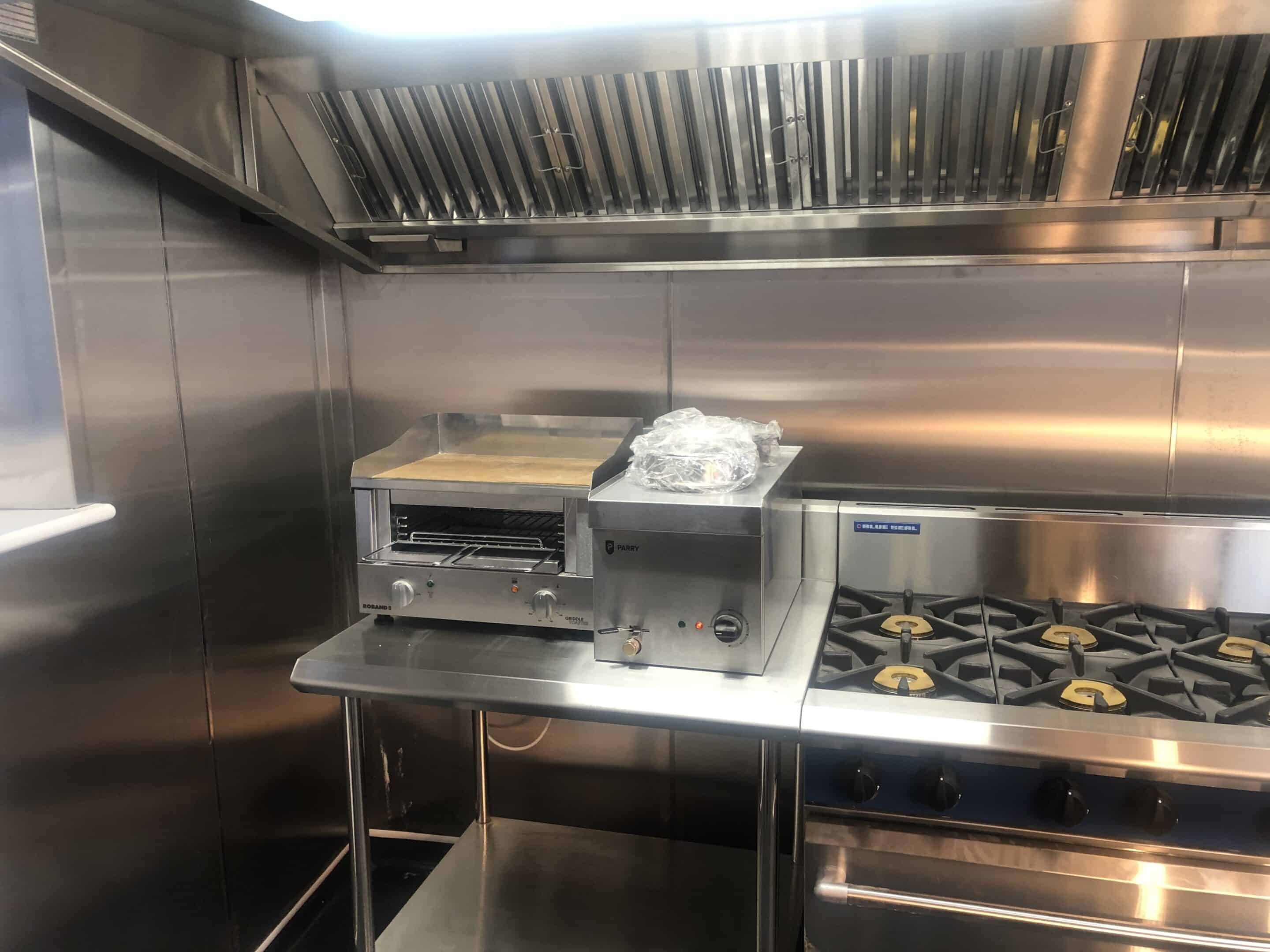 Parry griddle and Blue Seal range at The Rose in June