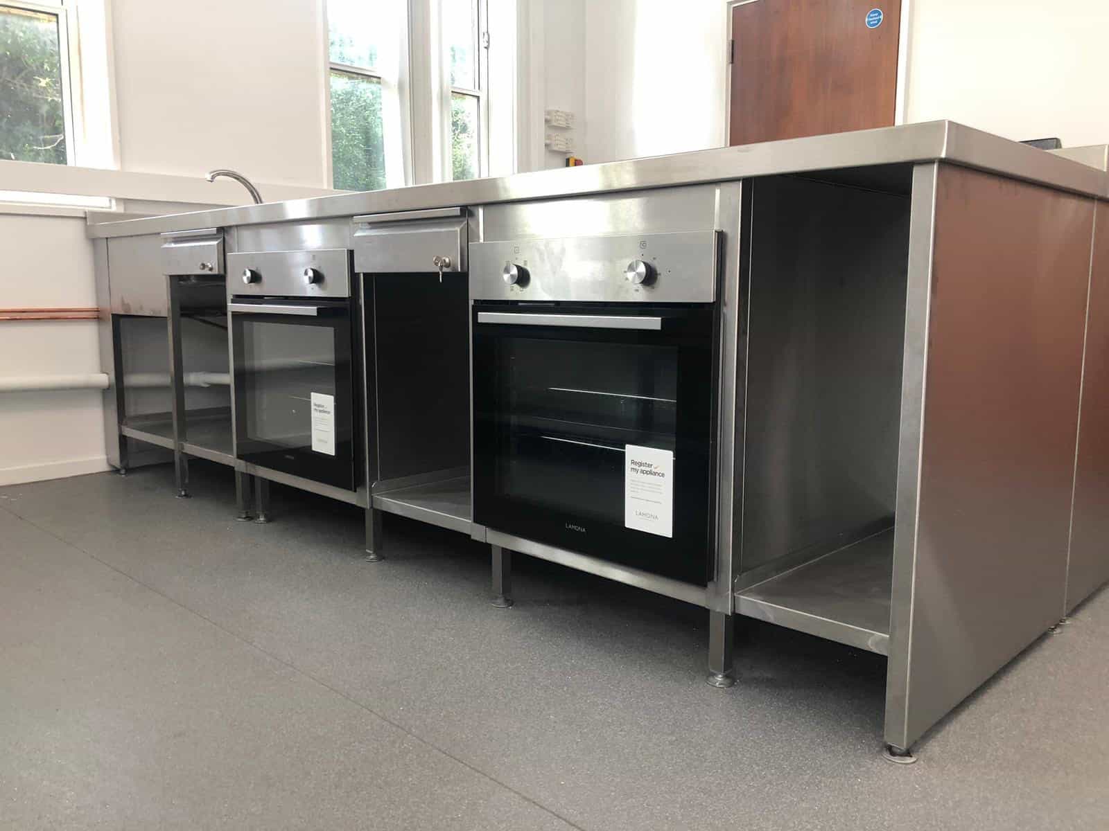 Lamona ovens and stainless steel benches at the Southwood Centre