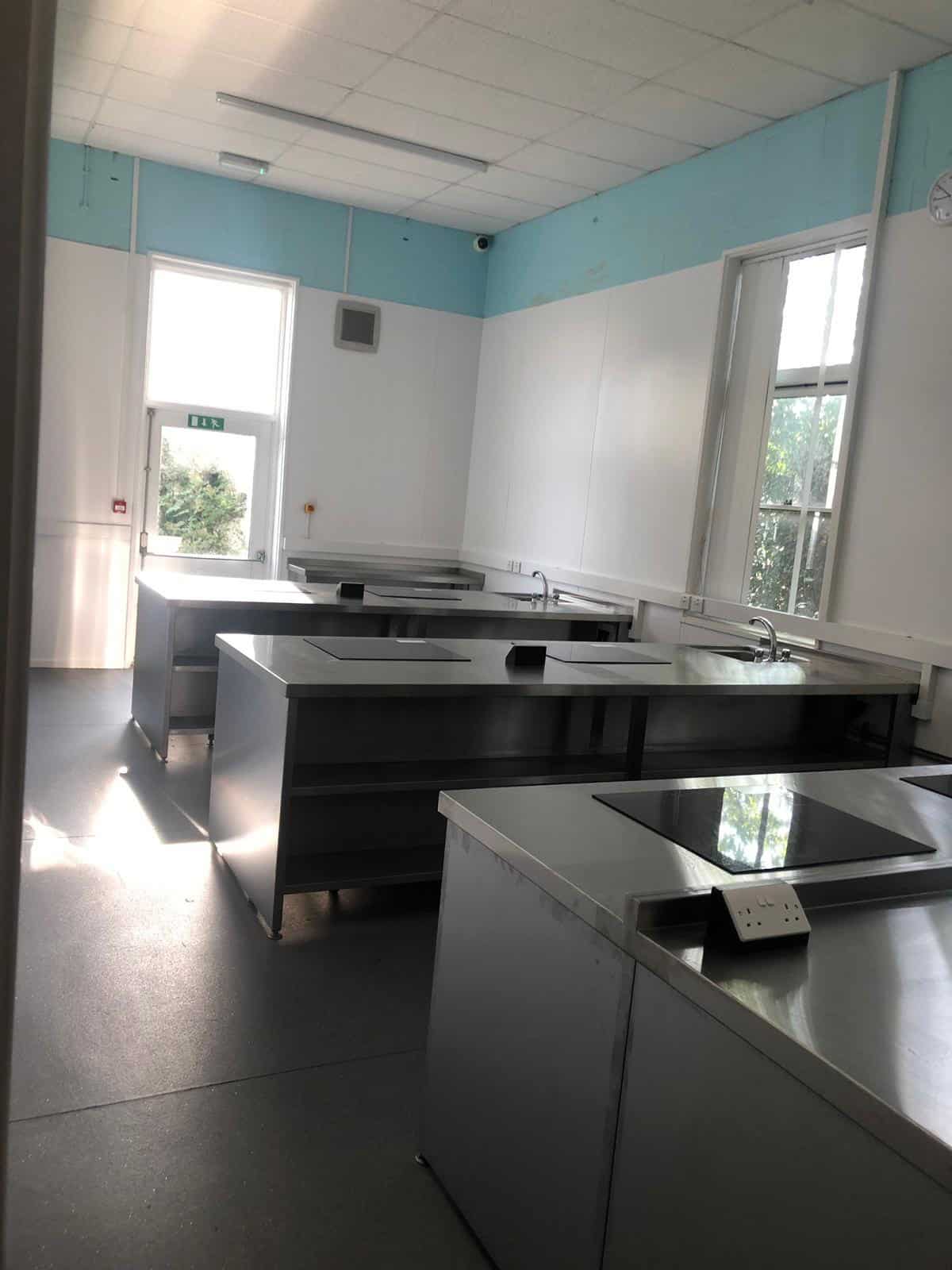 Induction cooking stations at the Southwood Centre, Deal