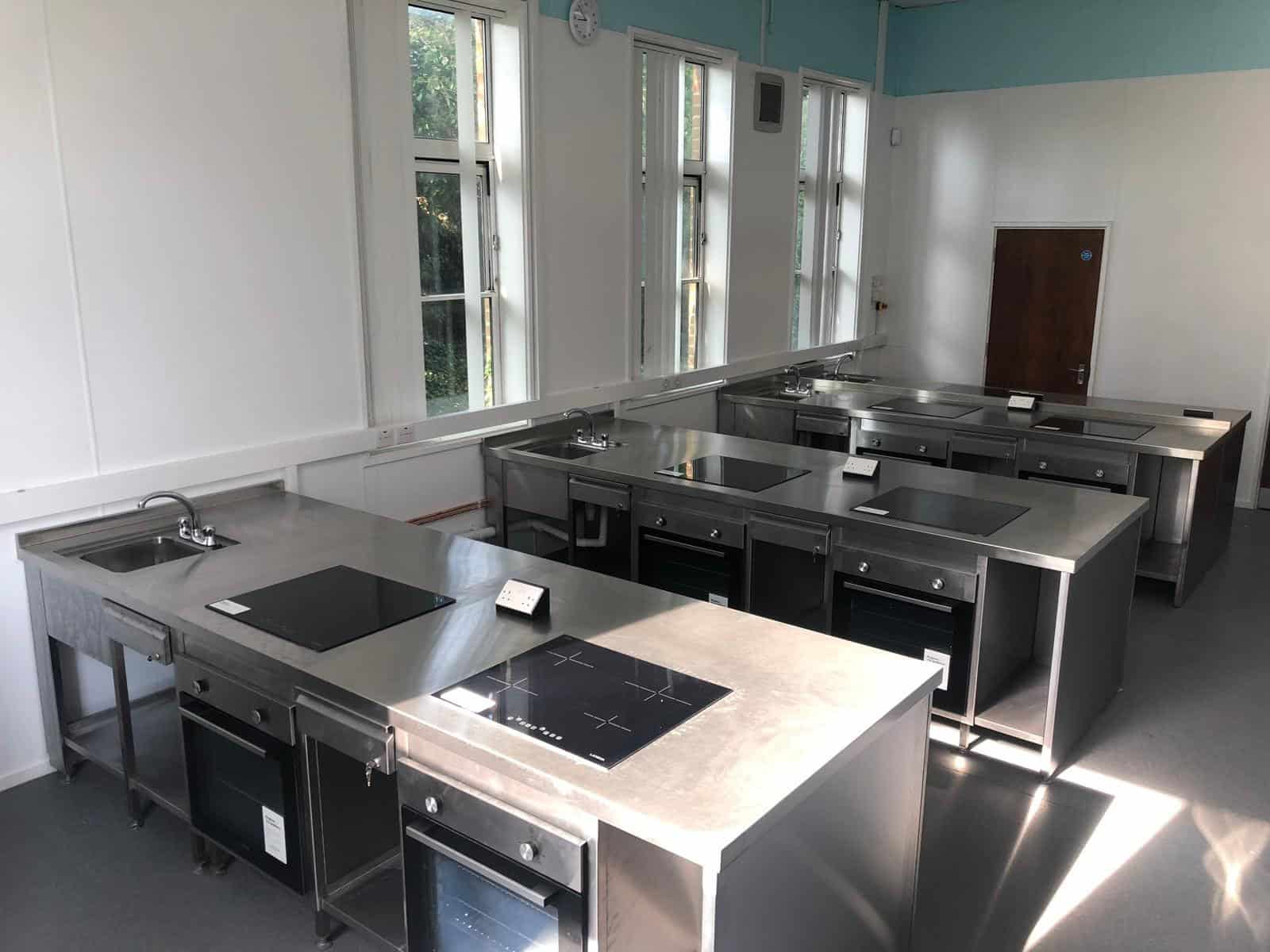 Completed teaching kitchen at the Southwood Centre, Deal