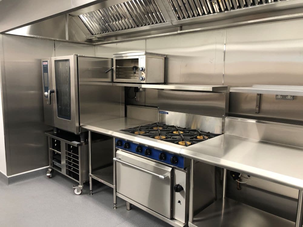 Rational combi, gas range and salamander at St Michaels Care, Westgate