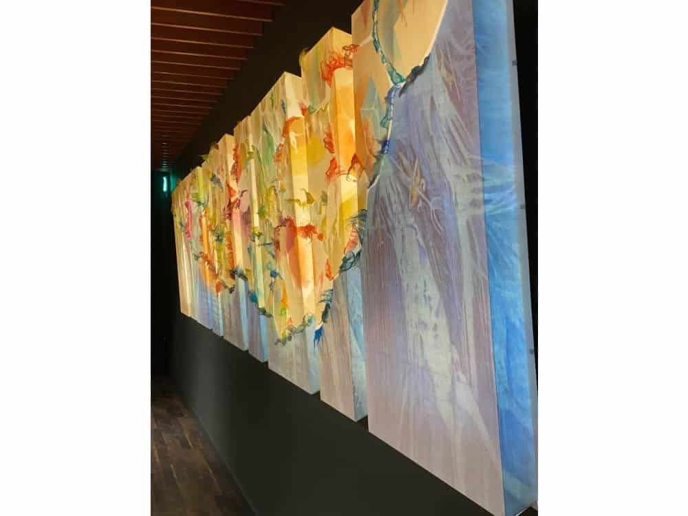 The Gastronomist Ashford dining room with feature artwork