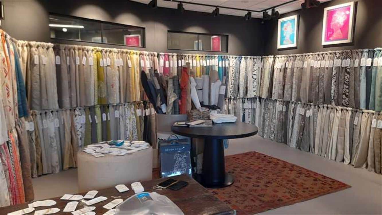 Fabric showroom fit-out at The Snug, Ashford