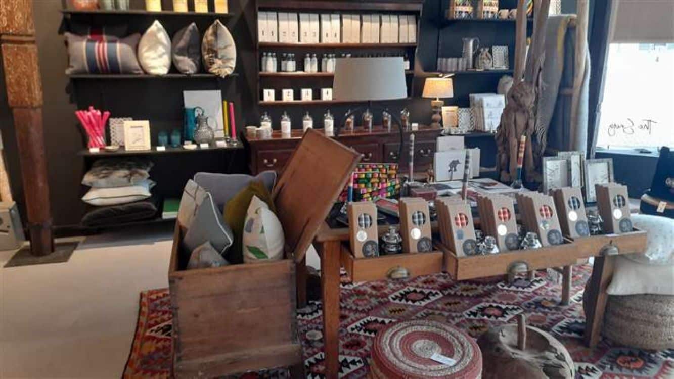 Retail gift shop area at The Snug, Elwick Place Ashford