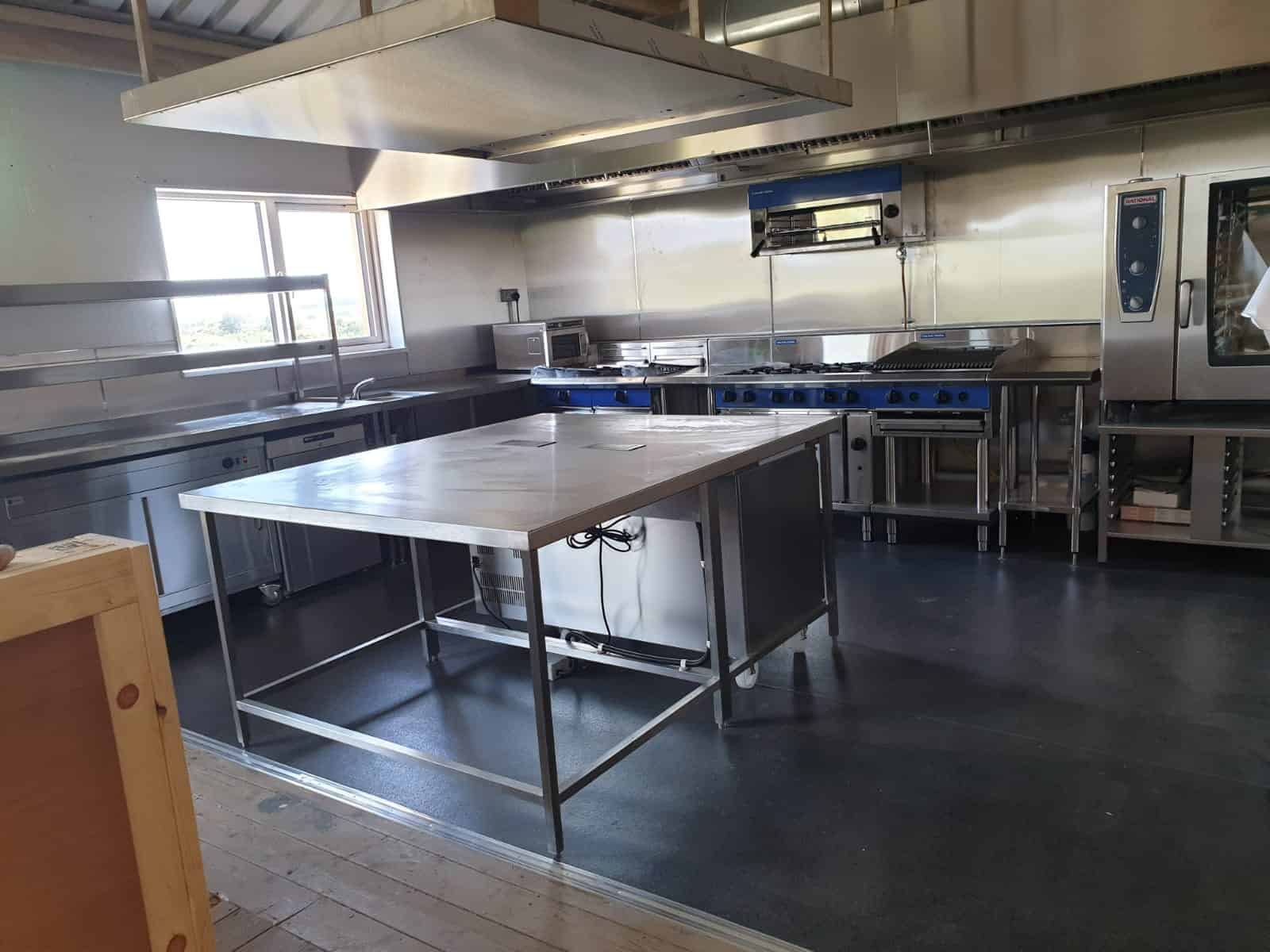 Tillingham, Rye — stainless steel prep tables