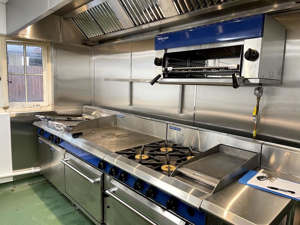 Blue Seal cooking suite at The White Horse, Boughton
