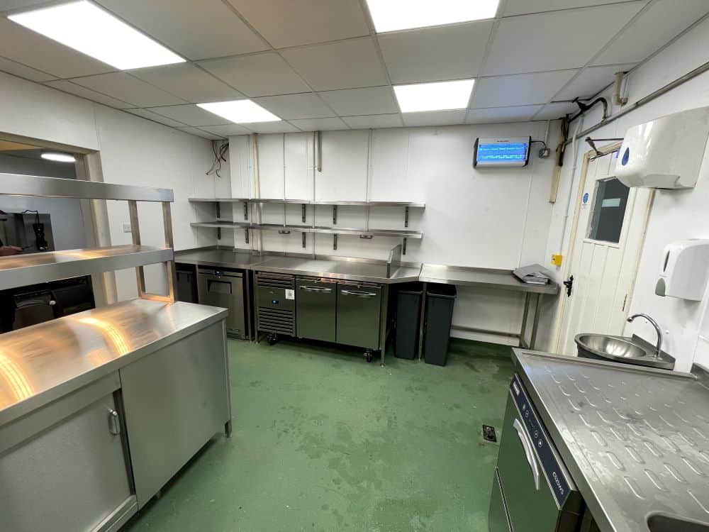 Cold prep area at The White Horse, Boughton-under-Blean