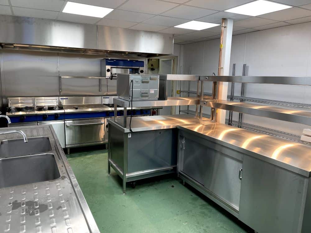 Bespoke stainless steel fabrications at The White Horse, Boughton